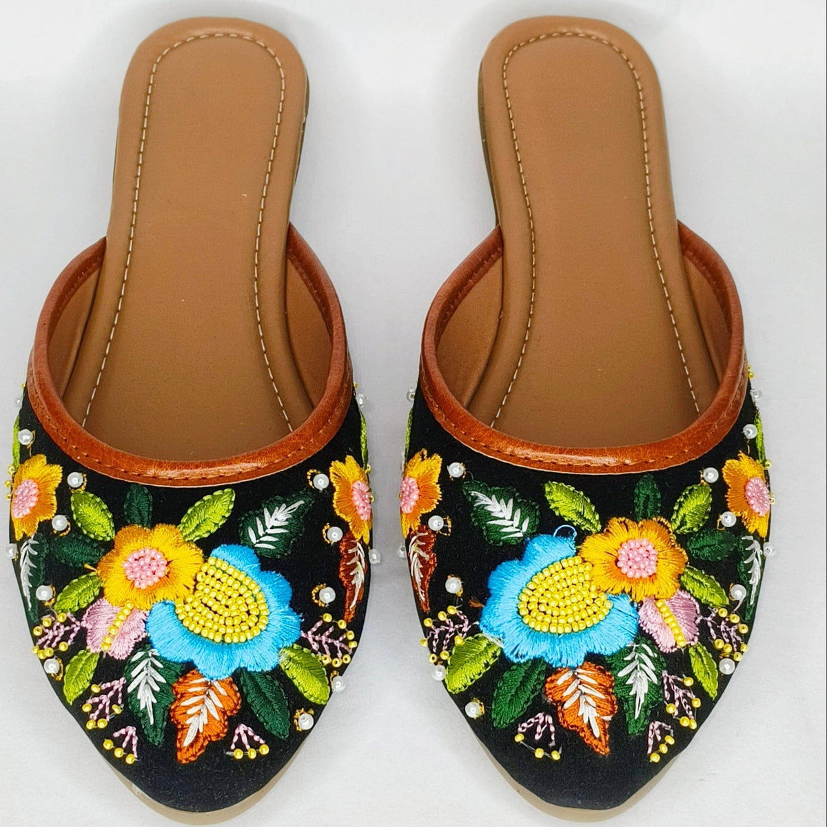 Punjabi Jutti Heavy Kadai Work back open2822