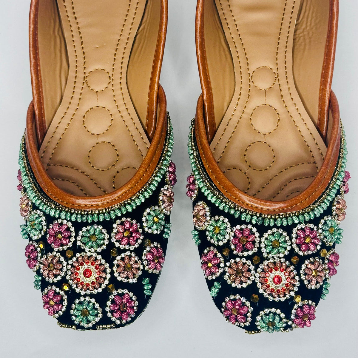 Punjabi Jutti Heavy Mirror Sequence Work2903