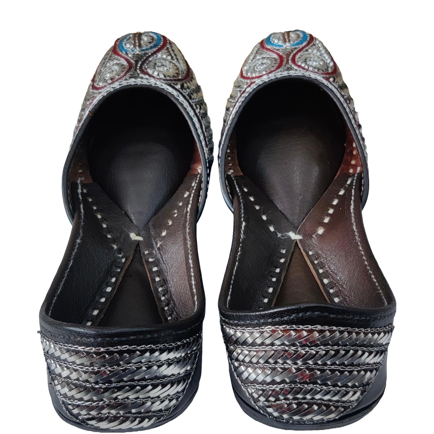 Punjabi Jutti pakisatni upper mota tilla work in leather work 0313