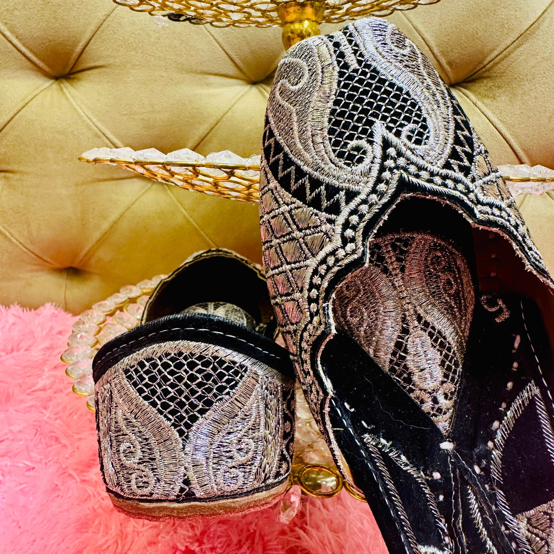Punjabi Jutti pakisatni tilla upper leather work 712