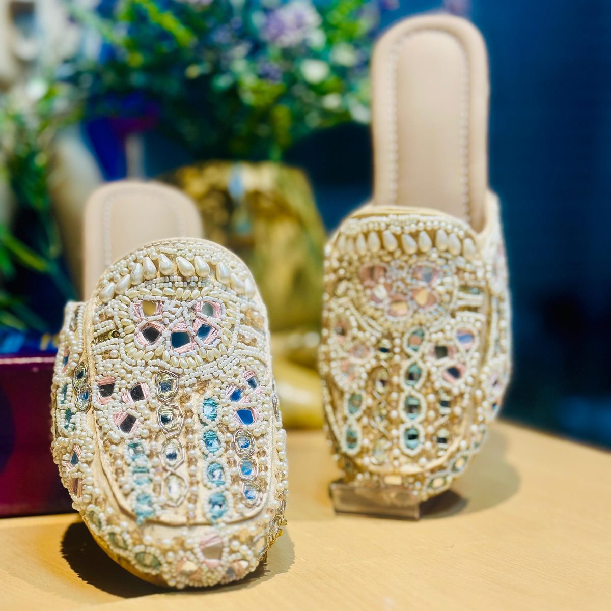 Punjabi Jutti Heavy Mirror Sequence Work2902