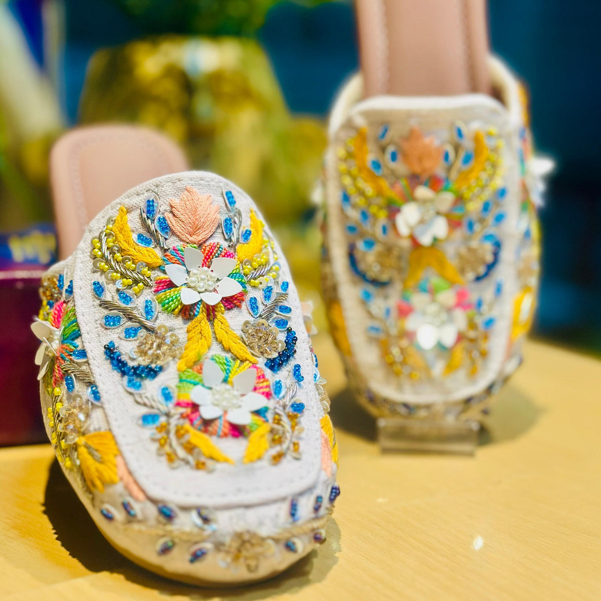 Punjabi Jutti Heavy Thread Sequence Work2901