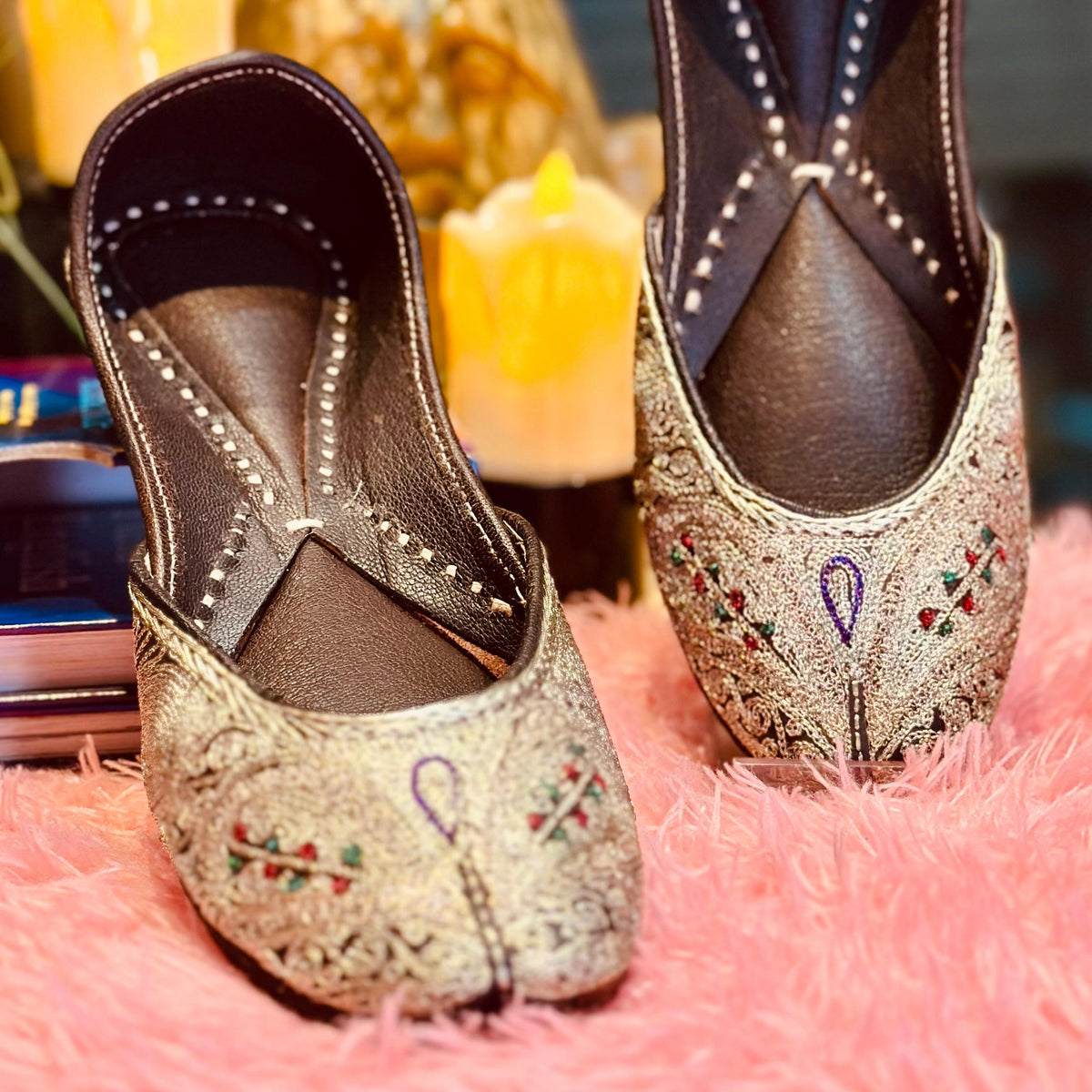 Punjabi Jutti pakisatni tilla upper leather work 0314