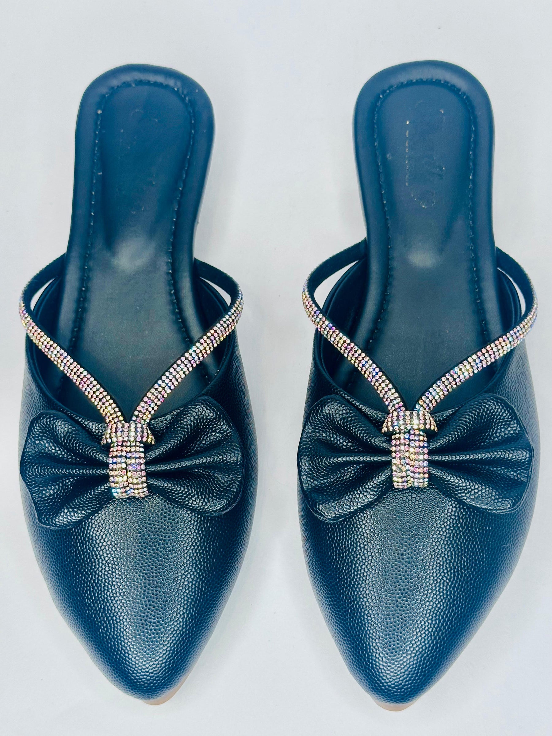 Punjabi Jutti bow silwer strap 2912