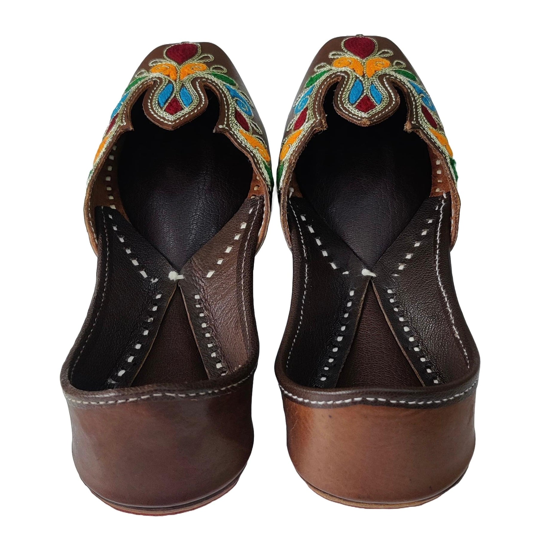 Punjabi Jutti pakisatni upper leather work 0312