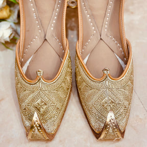 Punjabi Jutti pakisatni tilla upper leather work 0711