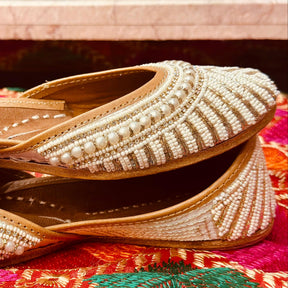 Punjabi Jutti Heavy Pearl Work2506