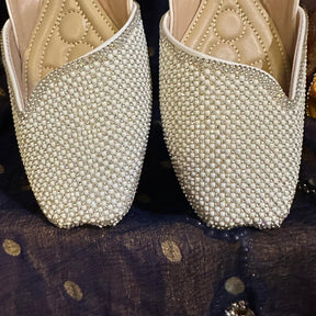 Punjabi Jutti heavy stone side cut work 0306
