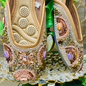 Punjabi Jutti heavy mirror work 710