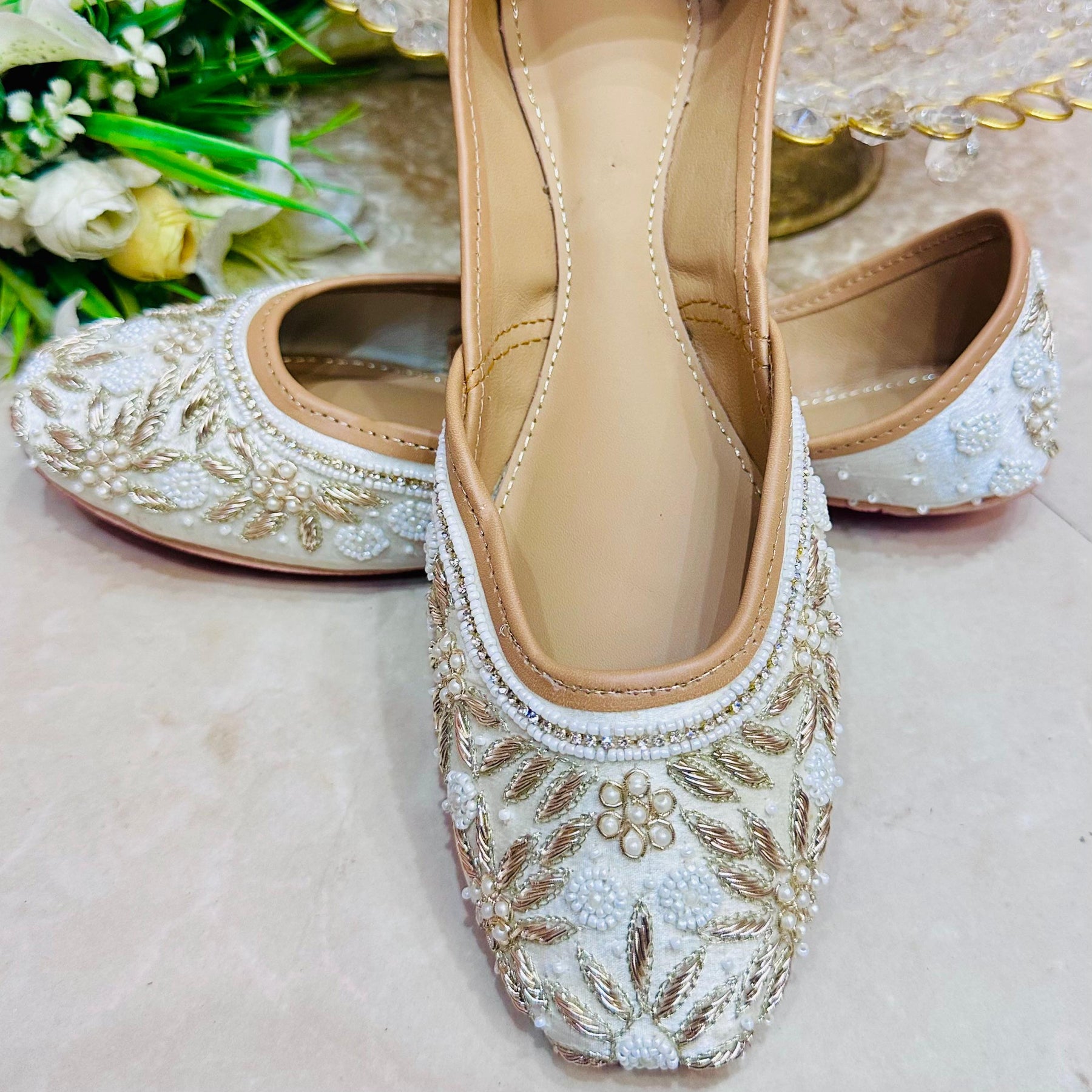 Punjabi Jutti Heavy Pearl Work3225
