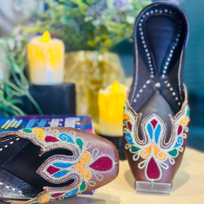 Punjabi Jutti pakisatni upper leather work 0312
